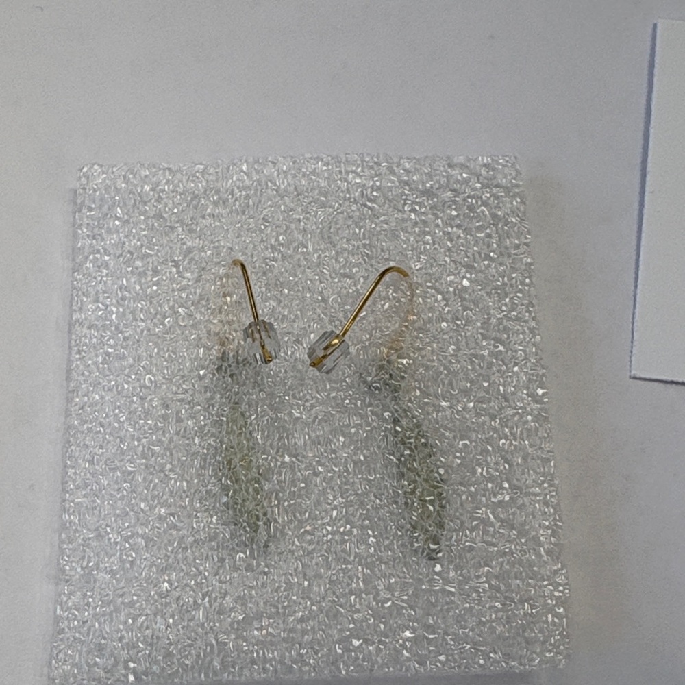 Pea Pod Bronze Earrings with Freshwater Pearls by Michael Michaud - Picture 5 of 6